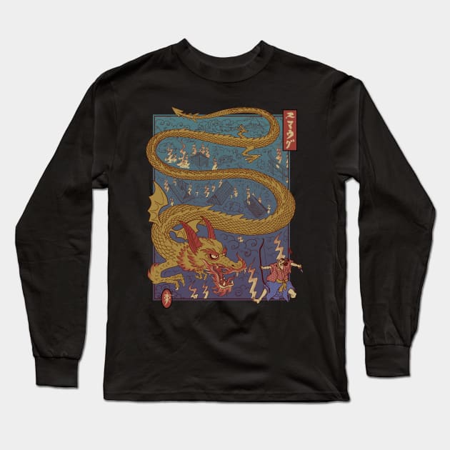 The archer and the dragon Long Sleeve T-Shirt by Krobilad